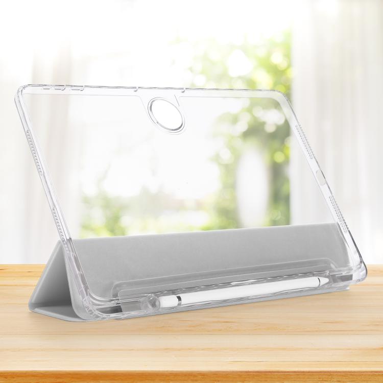 For Honor Pad 9 3-Fold Clear Acrylic Leather Tablet Case
