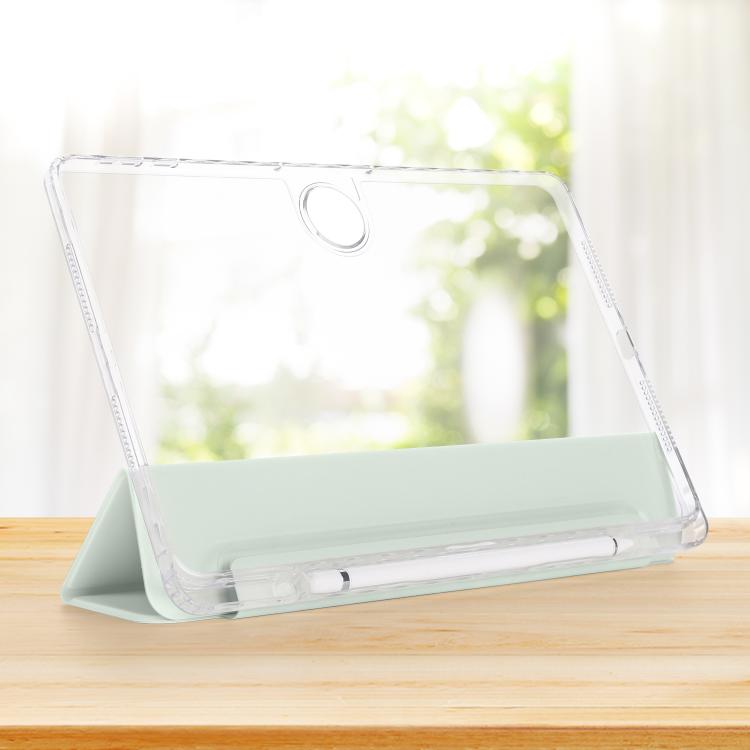For Honor Pad 9 3-Fold Clear Acrylic Leather Tablet Case