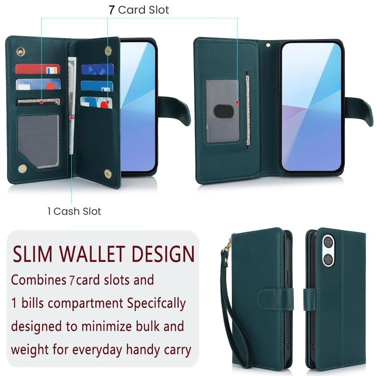 For Sony Xperia 10 VI Multi-Card Wallet RFID Leather Phone Case