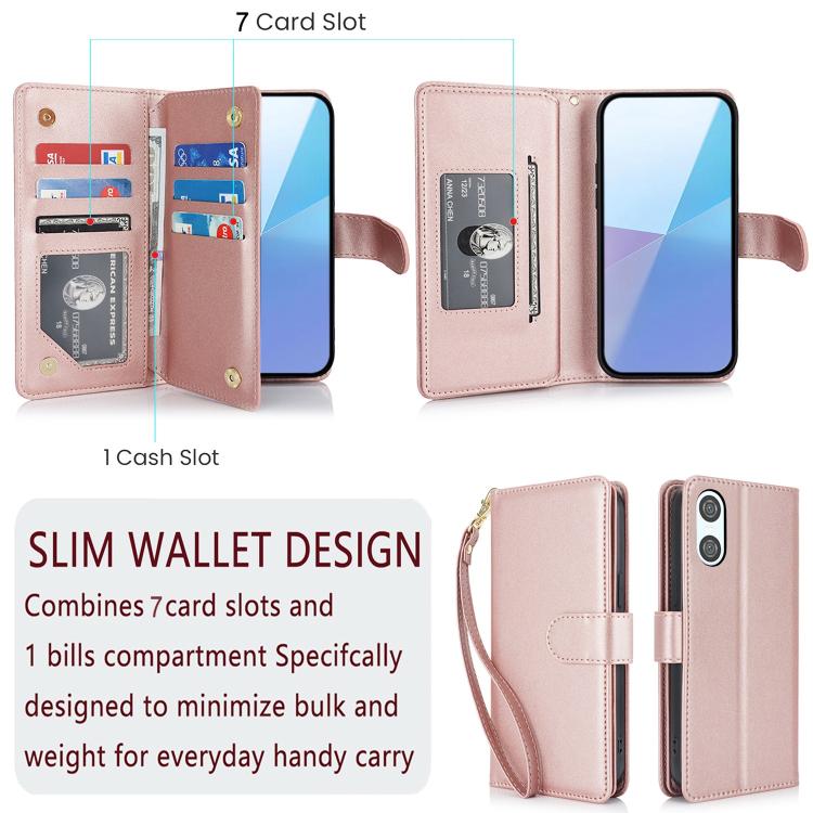 For Sony Xperia 10 VI Multi-Card Wallet RFID Leather Phone Case