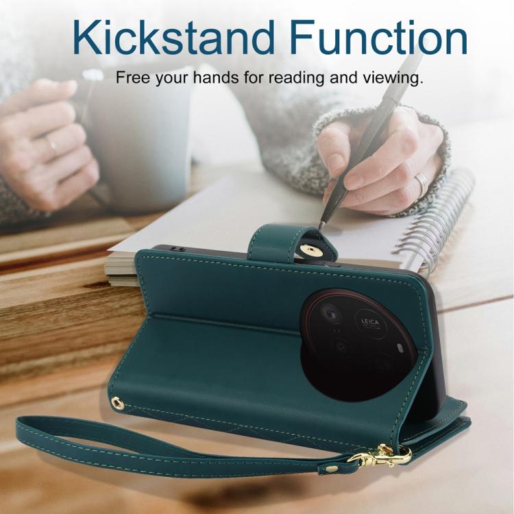 For Xiaomi 15 Ultra YM016 Rhombic Zipper Card Wallet Leather Phone Case with Lanyard