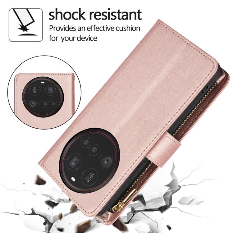 For Xiaomi 15 Ultra YM016 Rhombic Zipper Card Wallet Leather Phone Case with Lanyard