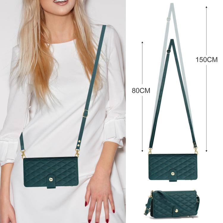For Xiaomi 17 YM016 Rhombic Zipper Card Wallet Leather Phone Case with Lanyard