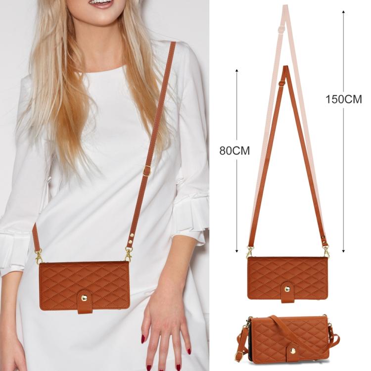 For Xiaomi 17 Pro YM016 Rhombic Zipper Card Wallet Leather Phone Case with Lanyard