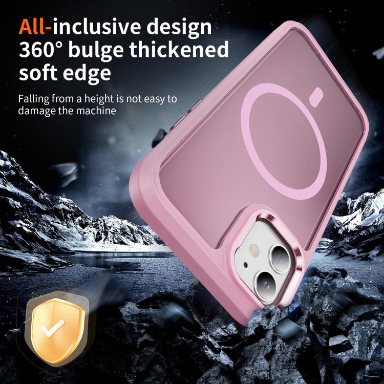 For iPhone 11 Hardware Lens Protection MagSafe Magnetic PC Hybrid TPU Phone Case