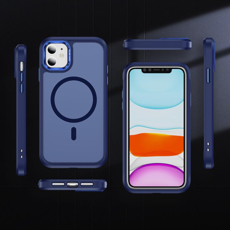 For iPhone 11 Hardware Lens Protection MagSafe Magnetic PC Hybrid TPU Phone Case