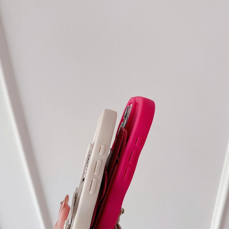 For iPhone 11 Pro Max Wristband Leather Love Holder Card Bag Phone Case