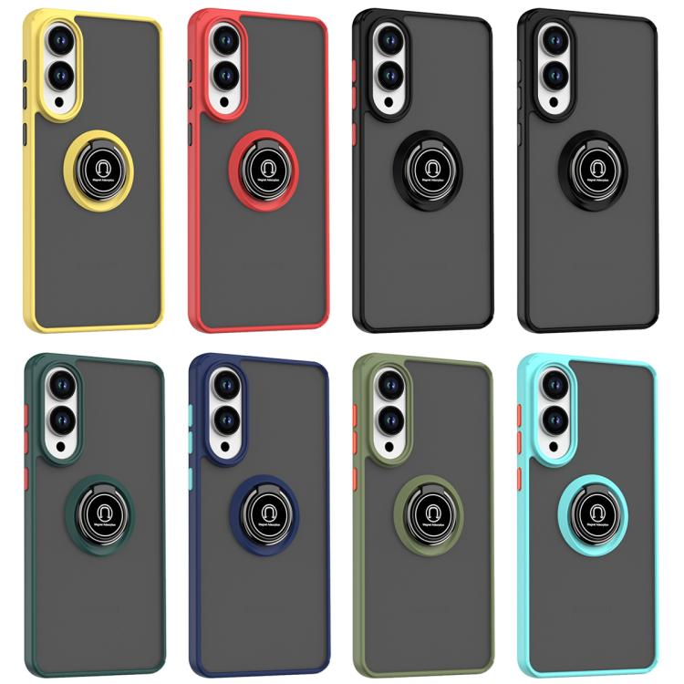 For Samsung Galaxy S25 Edge 5G Q Shadow 1 Series TPU + PC Phone Case with Ring