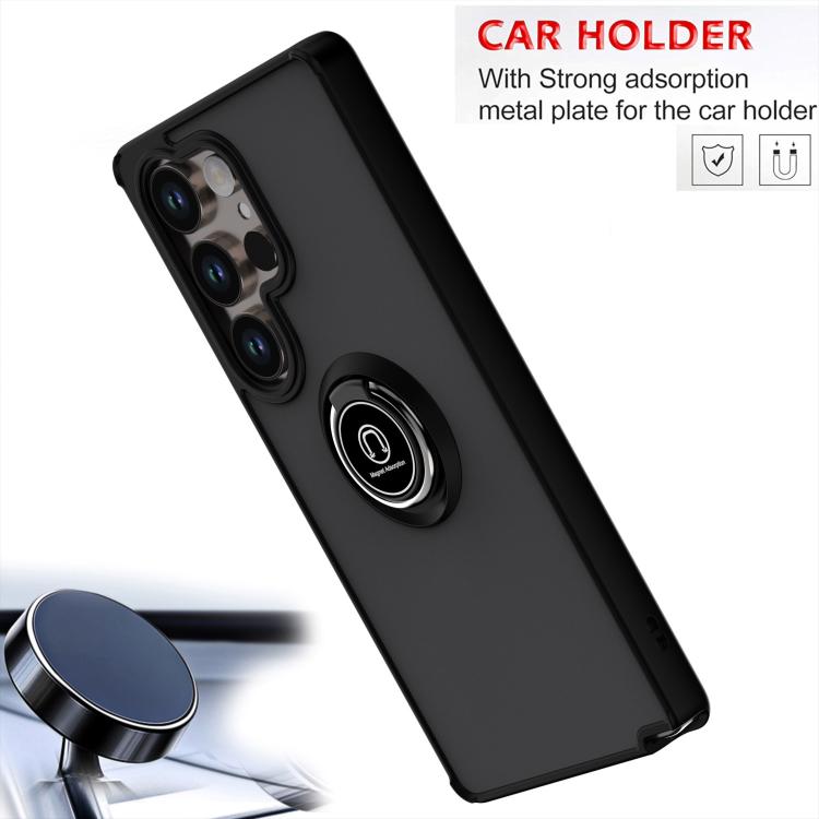 For Samsung Galaxy S25 Ultra 5G Q Shadow 1 Series TPU + PC Phone Case with Ring