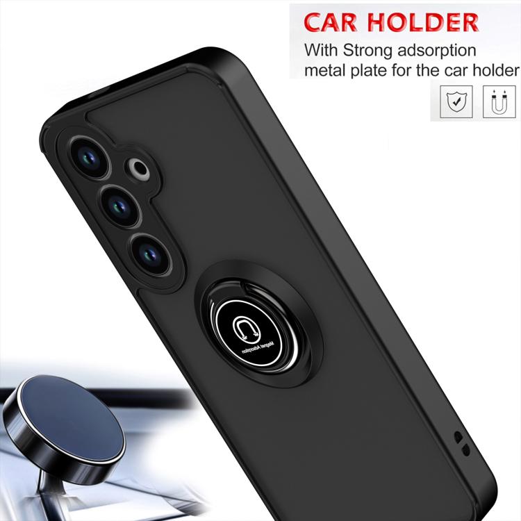 For Samsung Galaxy S25 / S24 5G Q Shadow 1 Series TPU + PC Phone Case with Ring