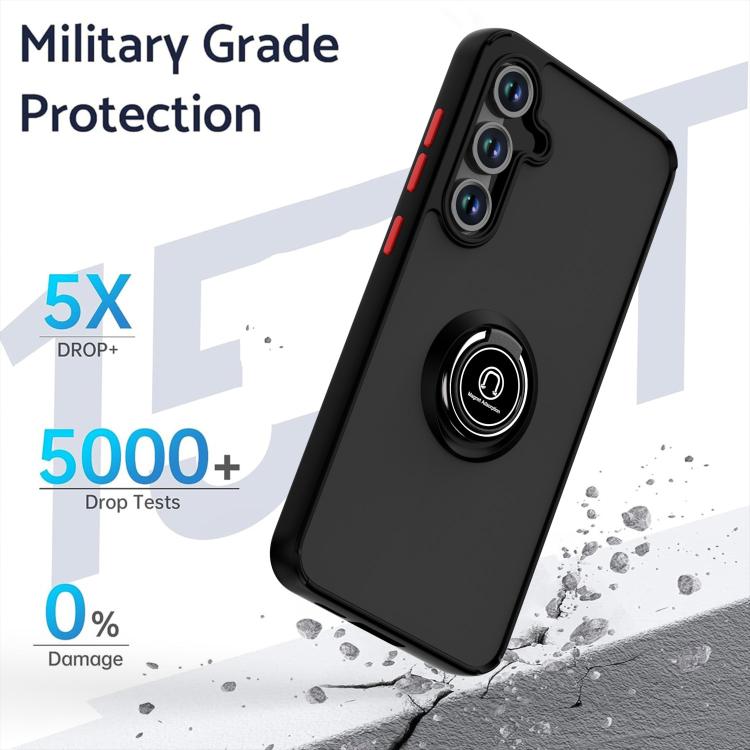 For Samsung Galaxy S24 FE 5G Q Shadow 1 Series TPU + PC Phone Case with Ring