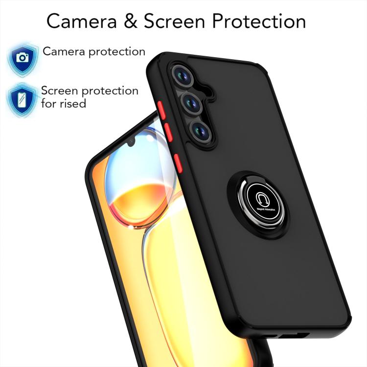 For Samsung Galaxy S24 FE 5G Q Shadow 1 Series TPU + PC Phone Case with Ring