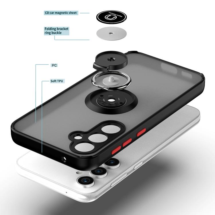For Samsung Galaxy S23 FE 5G Q Shadow 1 Series TPU + PC Phone Case with Ring