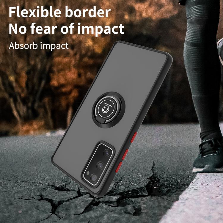 For Samsung Galaxy S20 FE 5G Q Shadow 1 Series TPU + PC Phone Case with Ring