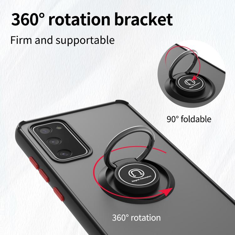 For Samsung Galaxy S20 FE 5G Q Shadow 1 Series TPU + PC Phone Case with Ring
