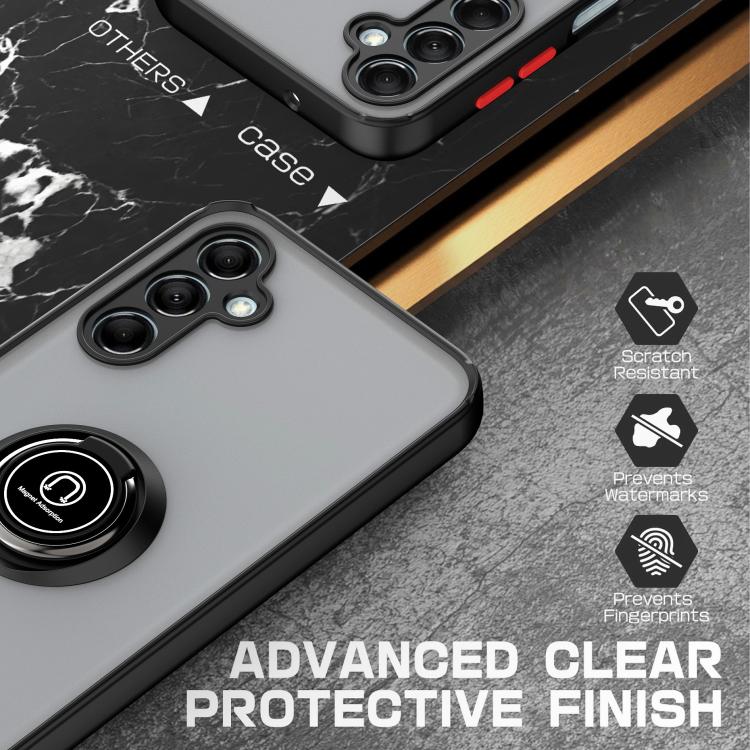 For Samsung Galaxy M14 5G / F14 5G Q Shadow 1 Series TPU + PC Phone Case with Ring