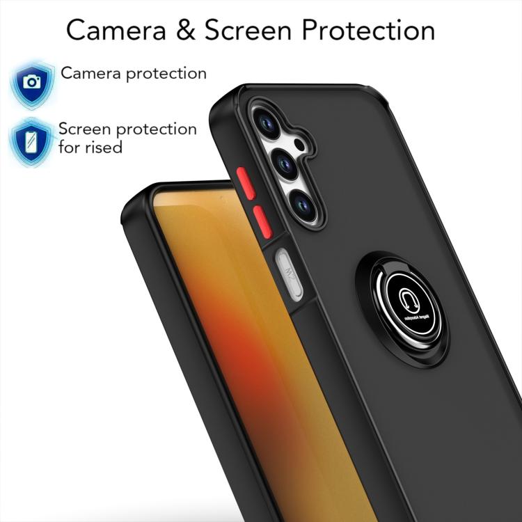 For Samsung Galaxy M15 5G / F15 5G Q Shadow 1 Series TPU + PC Phone Case with Ring