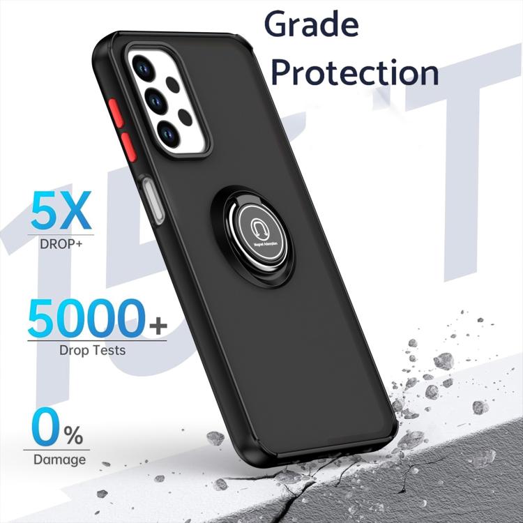 For Samsung Galaxy M23 / F23 / A23 4G Q Shadow 1 Series TPU + PC Phone Case with Ring
