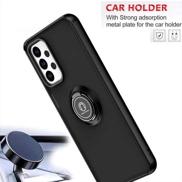 For Samsung Galaxy M23 / F23 / A23 4G Q Shadow 1 Series TPU + PC Phone Case with Ring