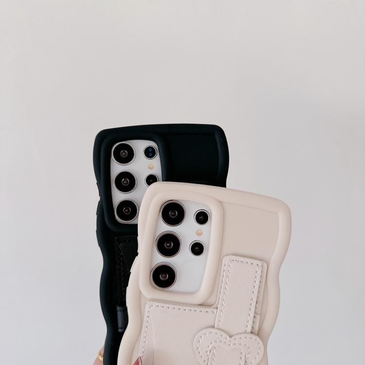 For Samsung Galaxy A32 4G Wristband Leather Love Holder Card Bag Phone Case