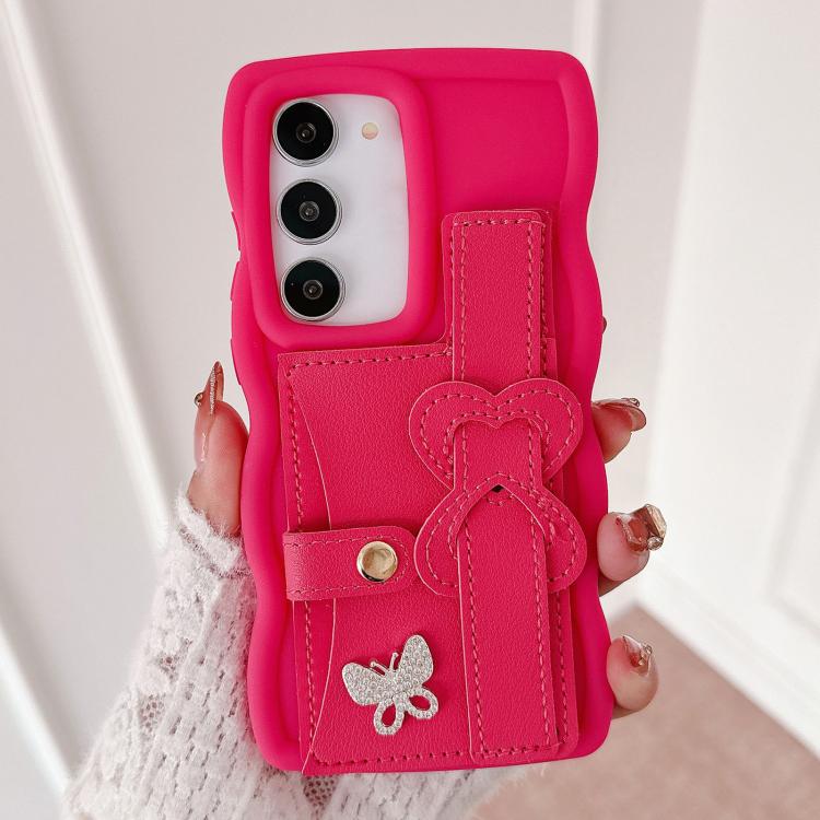 For Samsung Galaxy S20 FE Wristband Leather Love Holder Card Bag Phone Case