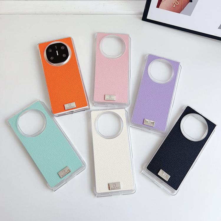 For Huawei Mate X3 / X5 Transparent Edge Litchi Texture Phone Case