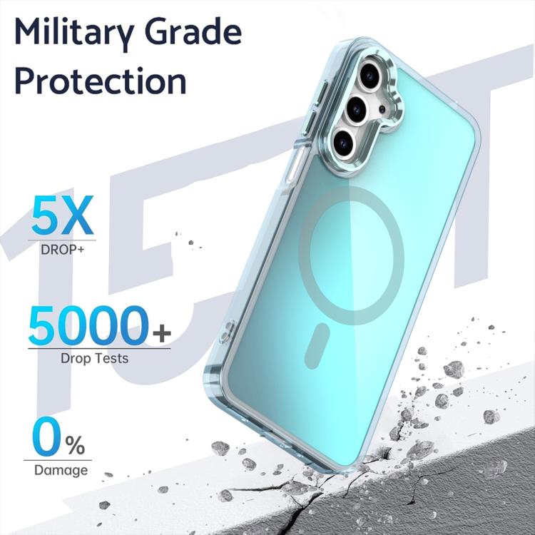 For Samsung Galaxy A16 4G / 5G Plating Gradient Discolor MagSafe Phone Case with Holder