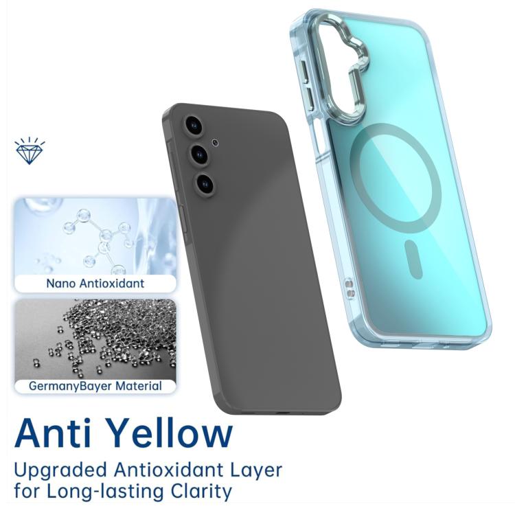 For Samsung Galaxy A16 4G / 5G Plating Gradient Discolor MagSafe Phone Case with Holder