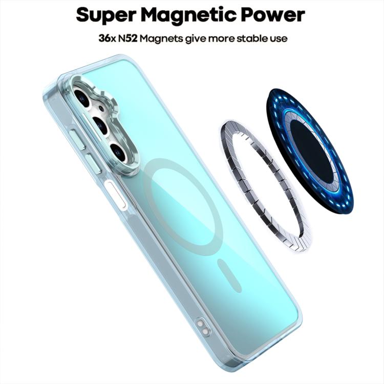 For Samsung Galaxy A16 4G / 5G Plating Gradient Discolor MagSafe Phone Case with Holder