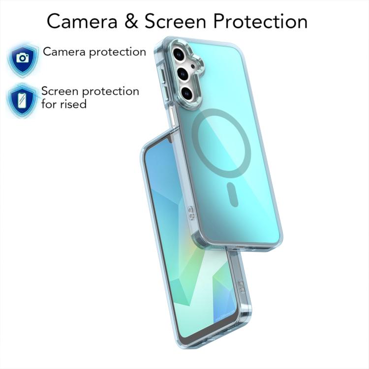 For Samsung Galaxy A16 4G / 5G Plating Gradient Discolor MagSafe Phone Case with Holder