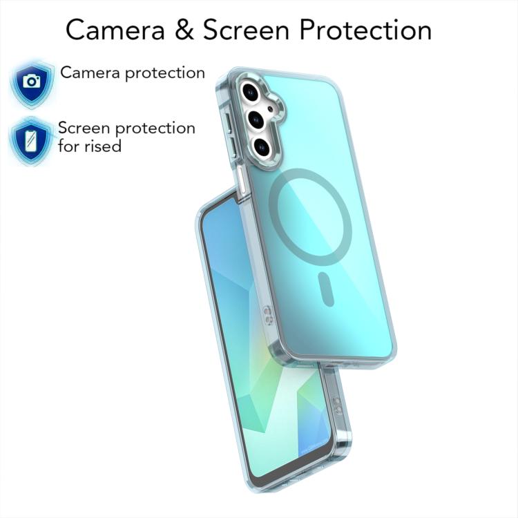 For Samsung Galaxy A25 5G Plating Gradient Discolor MagSafe Phone Case with Holder