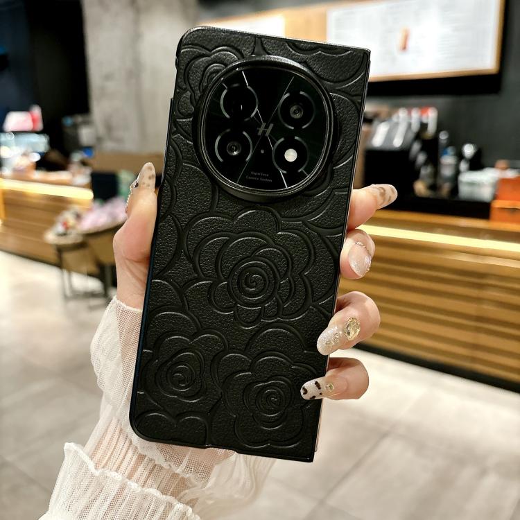 For OPPO Find N5 Impression Camellia Pattern Protective Phone Case