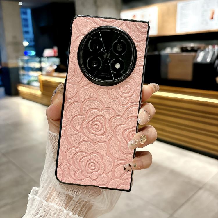 For OPPO Find N5 Impression Camellia Pattern Protective Phone Case