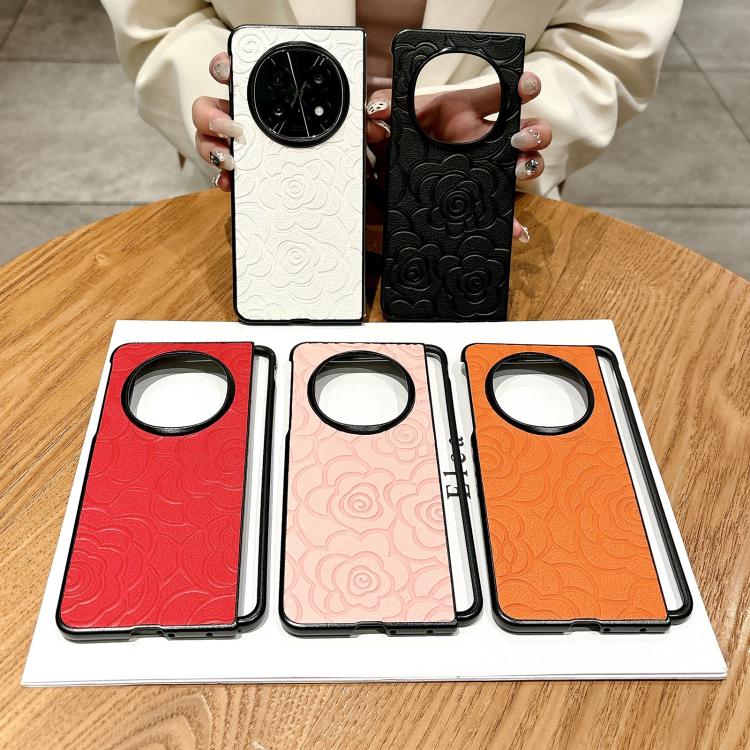 For OPPO Find N5 Impression Camellia Pattern Protective Phone Case