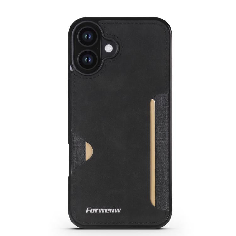 For iPhone 16 Plus Forwenw F5 Series Integrated Card Bag Phone Case