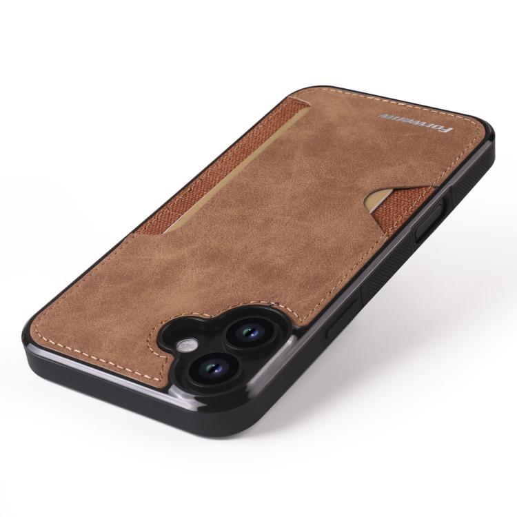 For iPhone 16 Plus Forwenw F5 Series Integrated Card Bag Phone Case