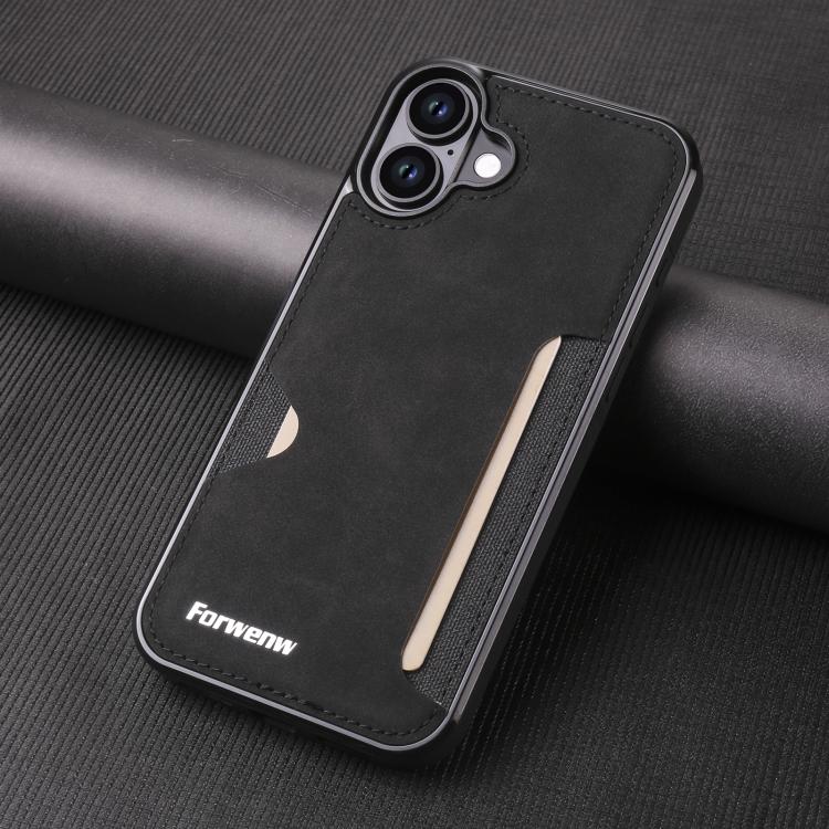 For iPhone 16 Forwenw F5 Series Integrated Card Bag Phone Case