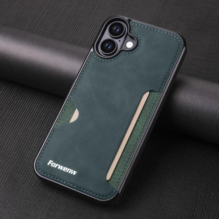 For iPhone 16 Forwenw F5 Series Integrated Card Bag Phone Case