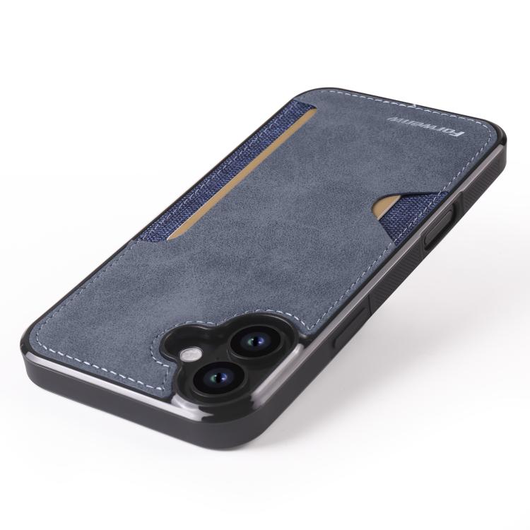 For iPhone 16 Forwenw F5 Series Integrated Card Bag Phone Case