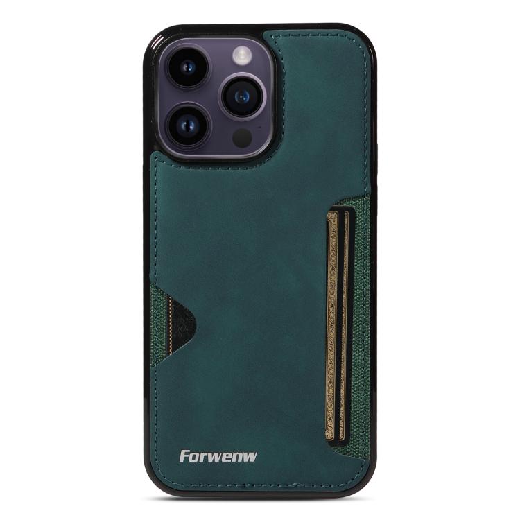 For iPhone 14 Pro Max Forwenw F5 Series Integrated Card Bag Phone Case