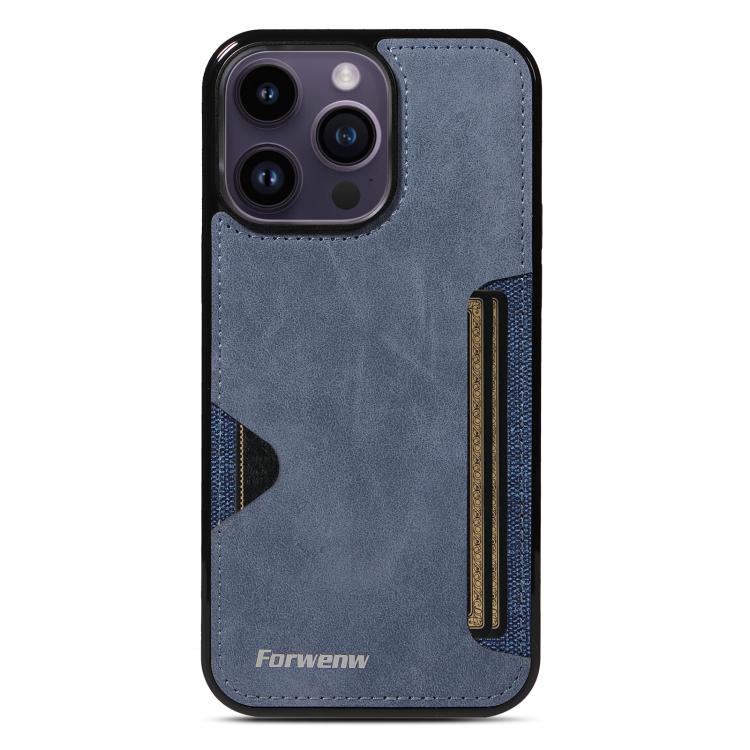 For iPhone 14 Pro Max Forwenw F5 Series Integrated Card Bag Phone Case