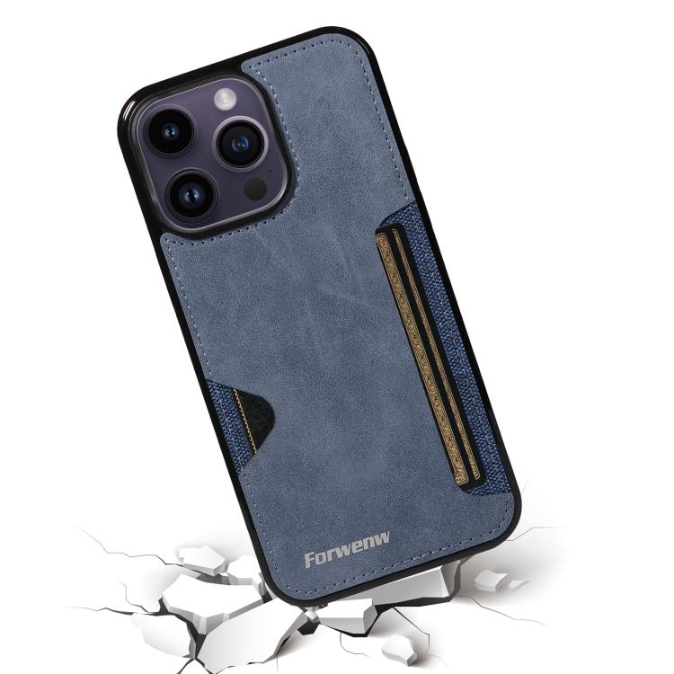 For iPhone 14 Pro Max Forwenw F5 Series Integrated Card Bag Phone Case