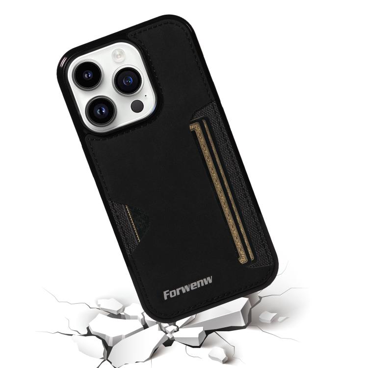 For iPhone 14 Pro Forwenw F5 Series Integrated Card Bag Phone Case