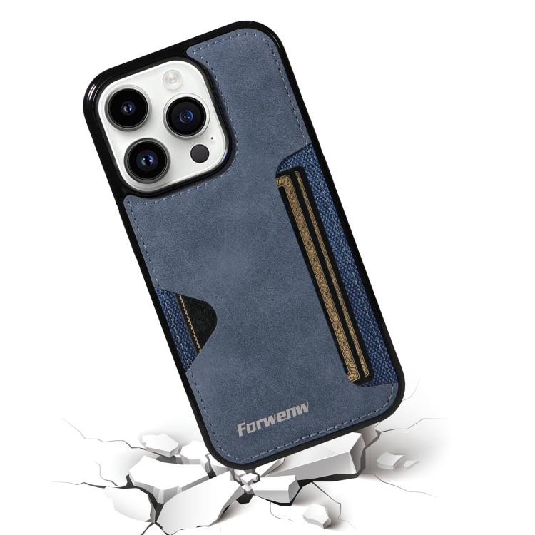 For iPhone 14 Pro Forwenw F5 Series Integrated Card Bag Phone Case
