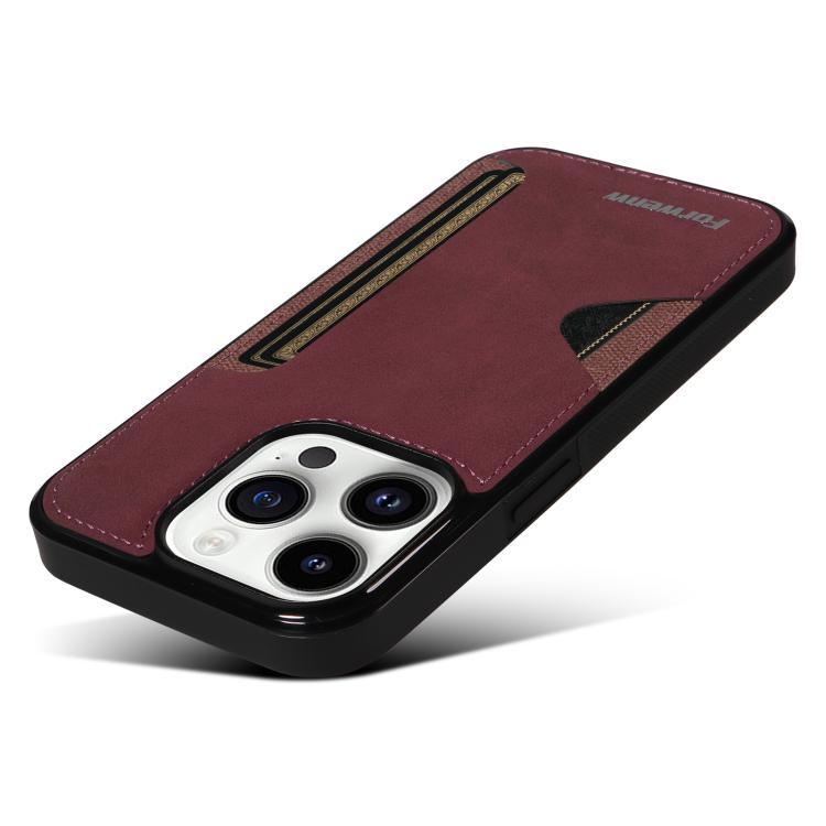 For iPhone 14 Pro Forwenw F5 Series Integrated Card Bag Phone Case