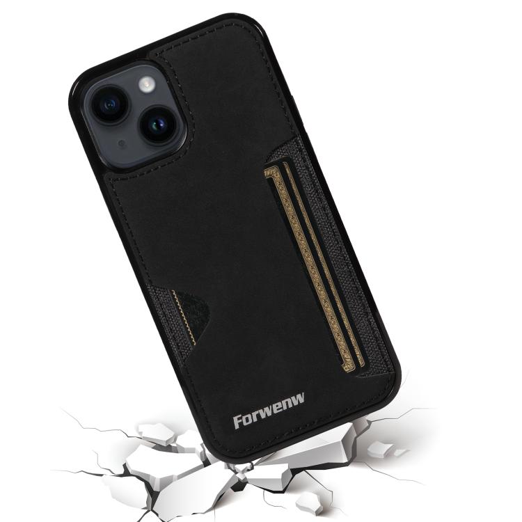 For iPhone 14 Forwenw F5 Series Integrated Card Bag Phone Case