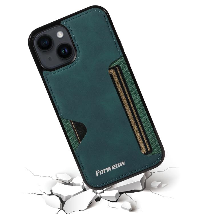 For iPhone 14 Forwenw F5 Series Integrated Card Bag Phone Case