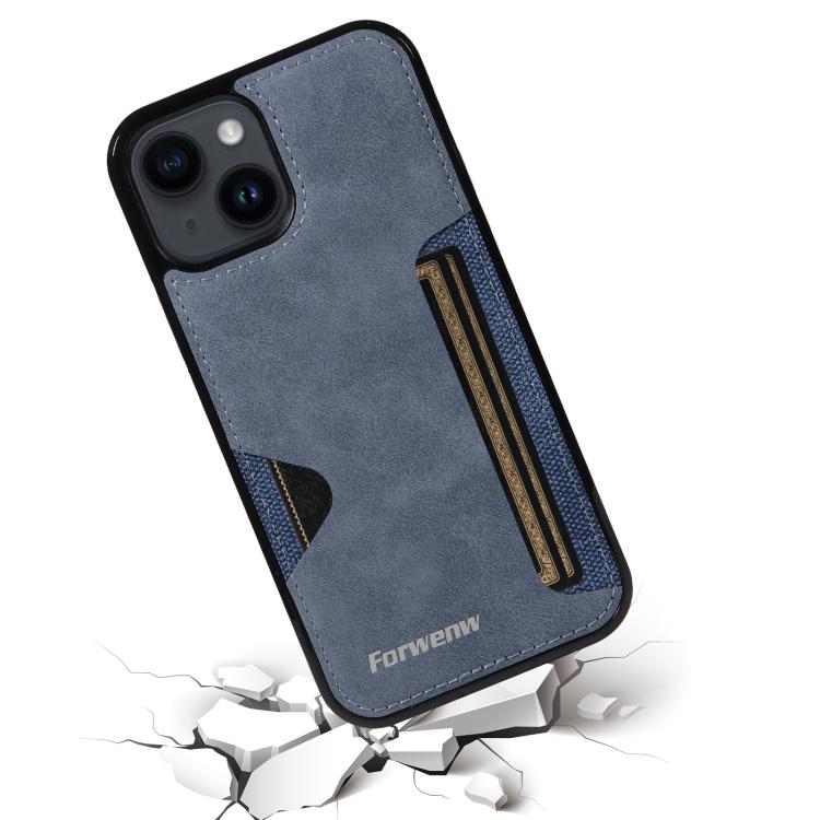For iPhone 14 Forwenw F5 Series Integrated Card Bag Phone Case