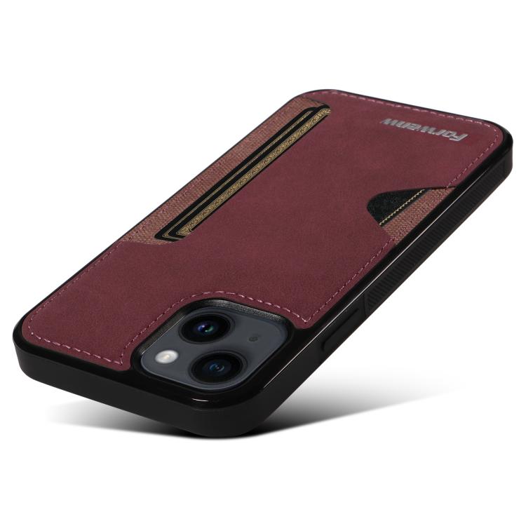 For iPhone 14 Forwenw F5 Series Integrated Card Bag Phone Case