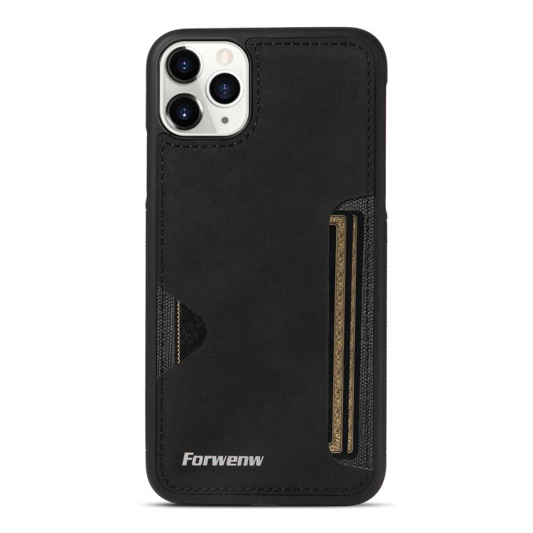 For iPhone 11 Pro Max Forwenw F5 Series Integrated Card Bag Phone Case